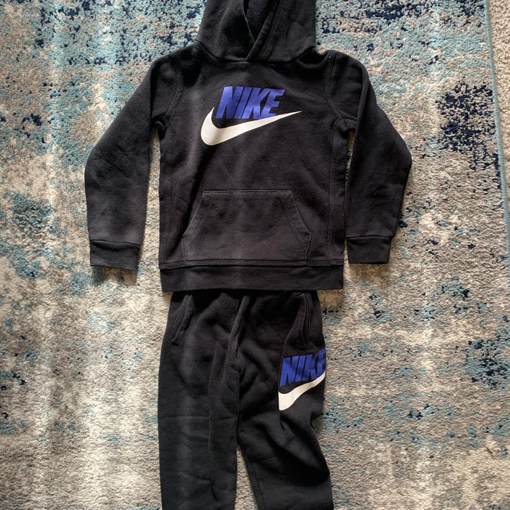 Nike Kids Black Hoodie and Joggers Set